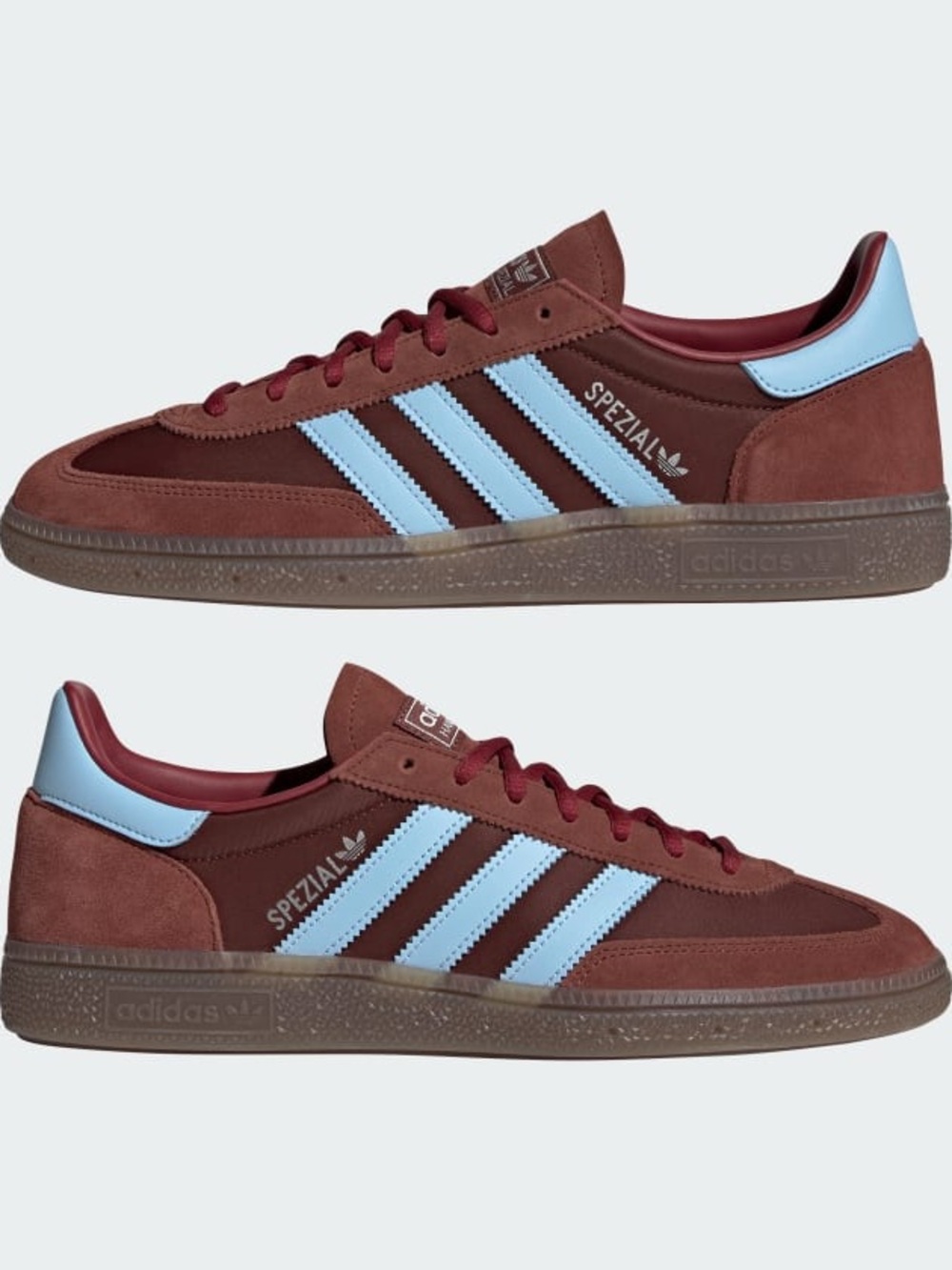 adidas Spezial Sneakers in Maroon and Light Blue